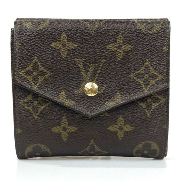 Louis Vuitton Wallet Tri Fold M61660 Porte Monnaie Billets Monogram Auth - Picture 2 of 10